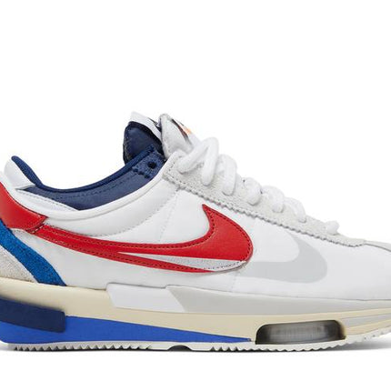 Nike Cortez 4.0 Sacai White University Red Blue - DQ0581-100