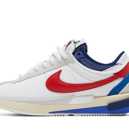 Nike Cortez 4.0 Sacai White University Red Blue - DQ0581-100