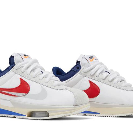 Nike Cortez 4.0 Sacai White University Red Blue - DQ0581-100