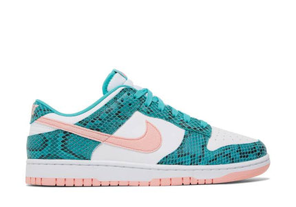 Nike Dunk Low Snakeskin Washed Teal Bleached Coral - DR8577-300