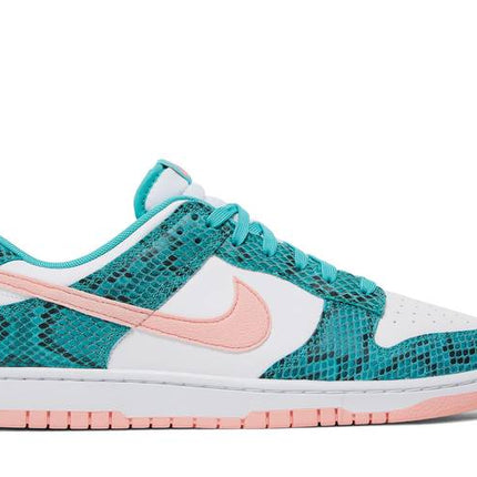 Nike Dunk Low Snakeskin Washed Teal Bleached Coral - DR8577-300