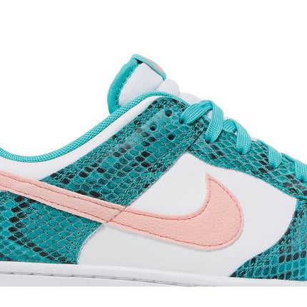 Nike Dunk Low Snakeskin Washed Teal Bleached Coral - DR8577-300