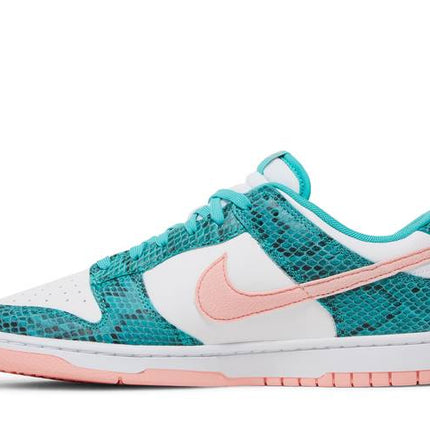 Nike Dunk Low Snakeskin Washed Teal Bleached Coral - DR8577-300