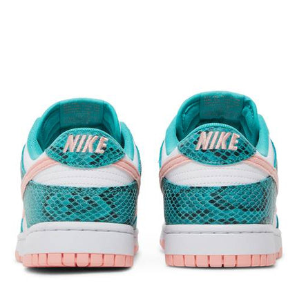 Nike Dunk Low Snakeskin Washed Teal Bleached Coral - DR8577-300