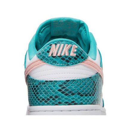 Nike Dunk Low Snakeskin Washed Teal Bleached Coral - DR8577-300