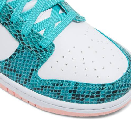 Nike Dunk Low Snakeskin Washed Teal Bleached Coral - DR8577-300