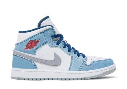 Air Jordan Air Jordan 1 Mid French Blue Fire Red - DN3706-401 / DR6235-401