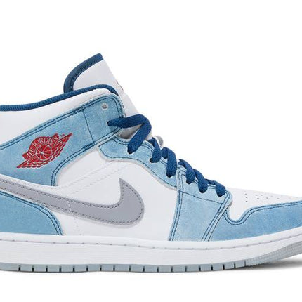 Air Jordan Air Jordan 1 Mid French Blue Fire Red - DN3706-401 / DR6235-401