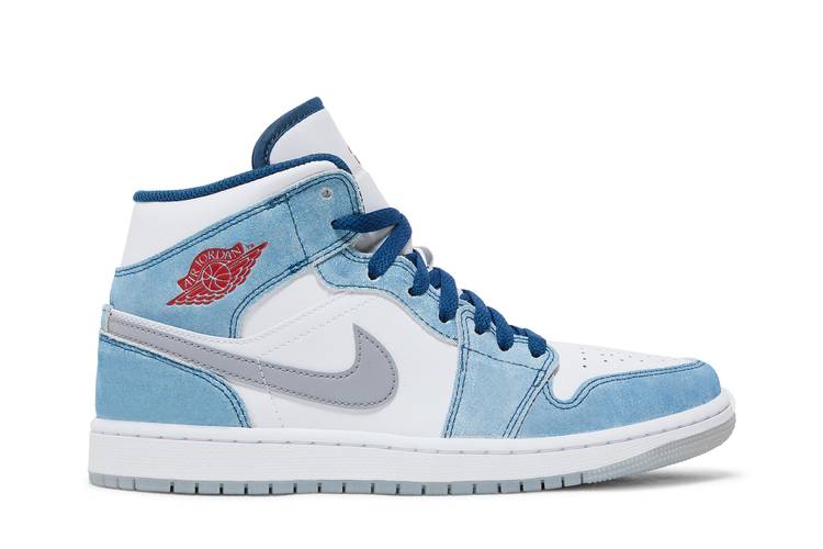 Air Jordan Air Jordan 1 Mid French Blue Fire Red - DN3706-401 / DR6235-401