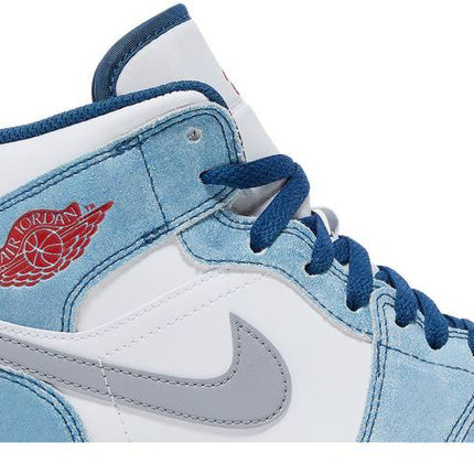 Air Jordan Air Jordan 1 Mid French Blue Fire Red - DN3706-401 / DR6235-401