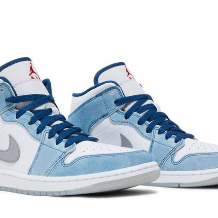 Air Jordan Air Jordan 1 Mid French Blue Fire Red - DN3706-401 / DR6235-401