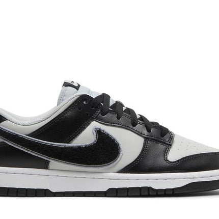 Nike Dunk Low Chenille Swoosh Grey Black - DQ7683-001