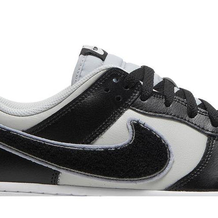 Nike Dunk Low Chenille Swoosh Grey Black - DQ7683-001