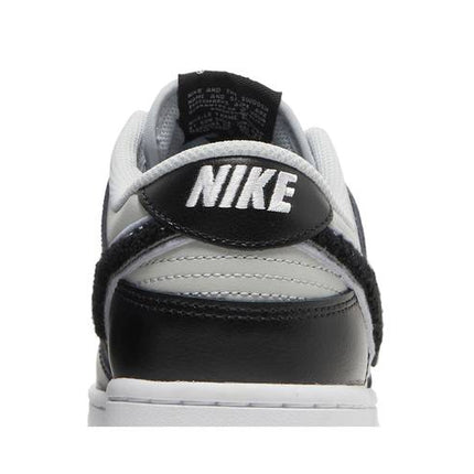 Nike Dunk Low Chenille Swoosh Grey Black - DQ7683-001