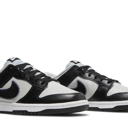 Nike Dunk Low Chenille Swoosh Grey Black - DQ7683-001