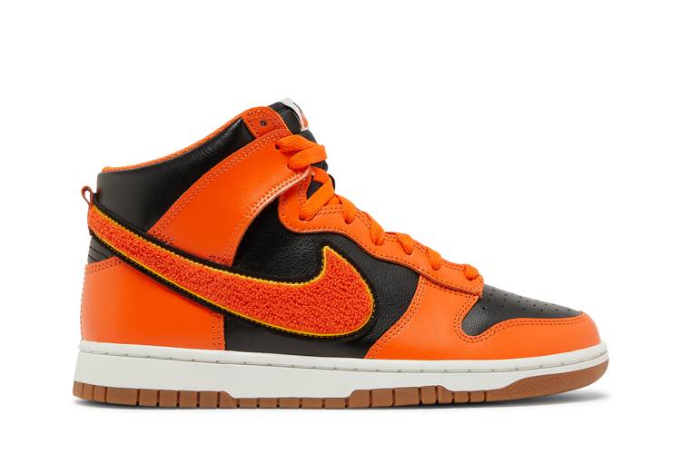 Nike Dunk High University Chenille Swoosh Safty Orange - DR8805-002