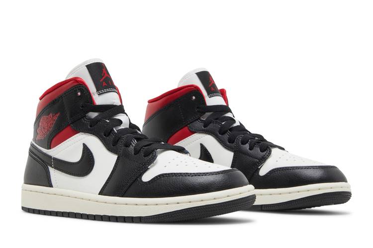 Air Jordan Air Jordan 1 Mid Black Gym Red - BQ6472-061