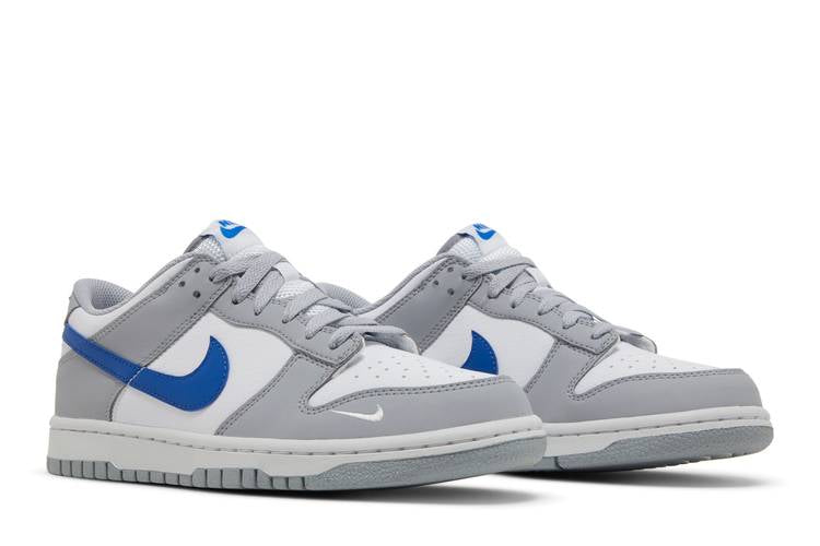 Nike Dunk Low Mini Swoosh Wolf Grey Game Royal - FN3878-001