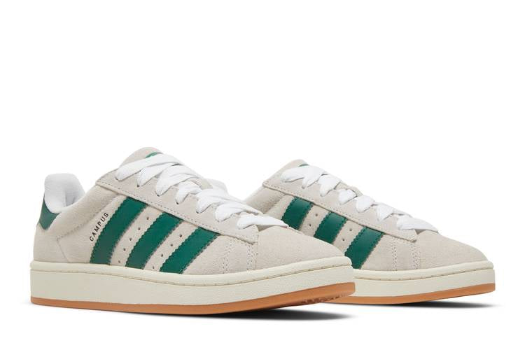 Adidas Campus 00s Crystal White Dark Green - GY0038