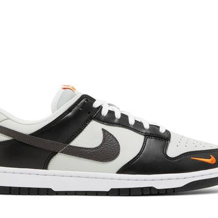 Nike Dunk Low Black Total Orange Mini Swoosh - FN7808-001