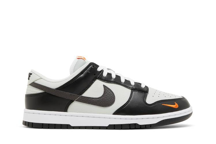 Nike Dunk Low Black Total Orange Mini Swoosh - FN7808-001