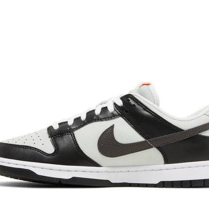 Nike Dunk Low Black Total Orange Mini Swoosh - FN7808-001