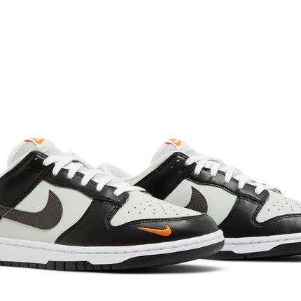 Nike Dunk Low Black Total Orange Mini Swoosh - FN7808-001