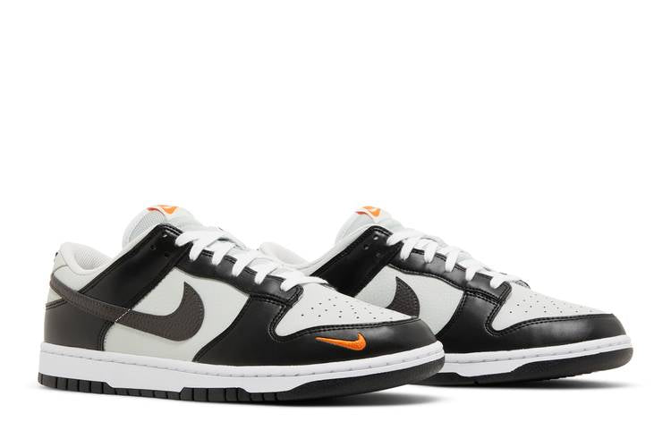 Nike Dunk Low Black Total Orange Mini Swoosh - FN7808-001