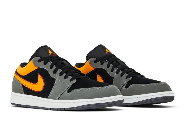 Air Jordan Air Jordan 1 Low Black Vivid Orange - FN7308-008