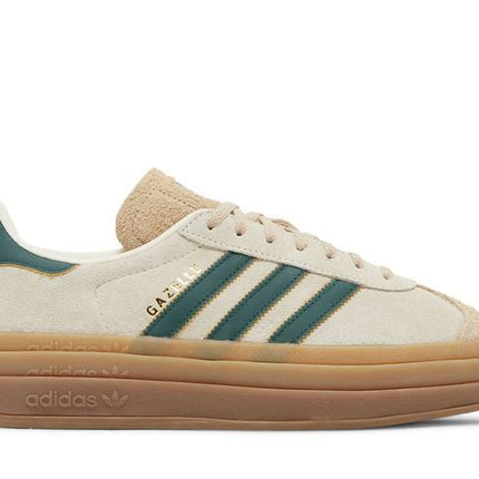 Adidas Gazelle Bold Magic Beige Collegiate Green - ID7056