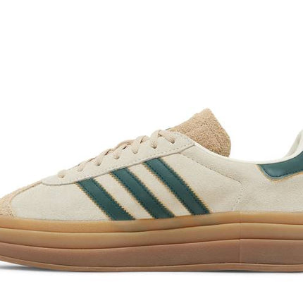 Adidas Gazelle Bold Magic Beige Collegiate Green - ID7056