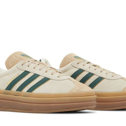 Adidas Gazelle Bold Magic Beige Collegiate Green - ID7056