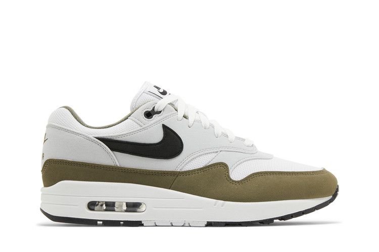 Air Max 1 White Black Medium Olive - FD9082-102