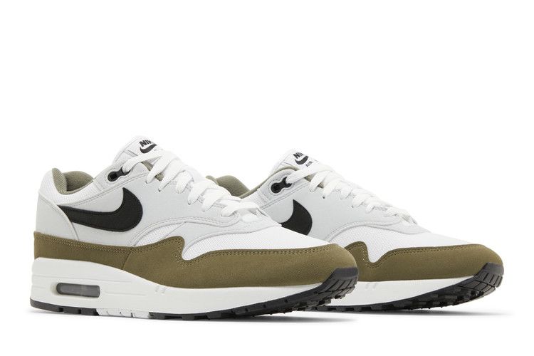 Air Max 1 White Black Medium Olive - FD9082-102