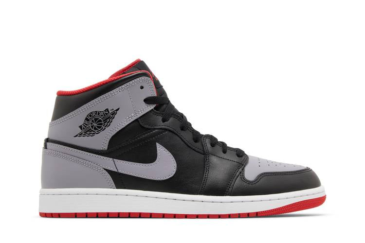 Air Jordan Air Jordan 1 Mid Black Grey Red - DQ8426-006 / DQ8423-006