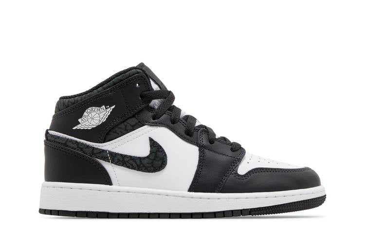 Air Jordan Air Jordan 1 Mid Black Elephant - FB9909-001 / FB9911-001