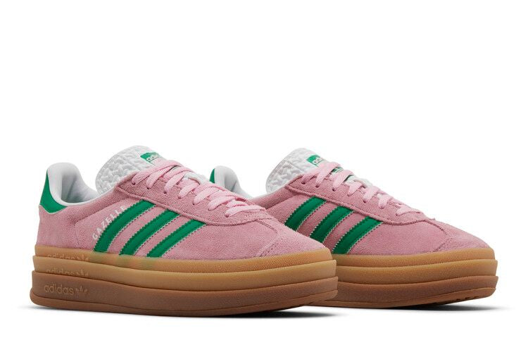 Adidas Gazelle Bold True Pink Green Cloud White - IE0420