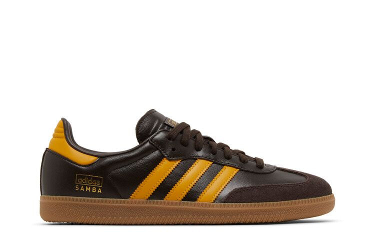 Adidas Samba OG Dark Brown Yellow - IG6174