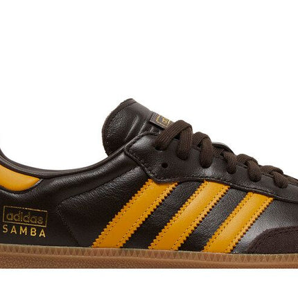 Adidas Samba OG Dark Brown Yellow - IG6174