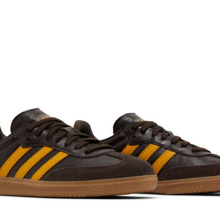 Adidas Samba OG Dark Brown Yellow - IG6174