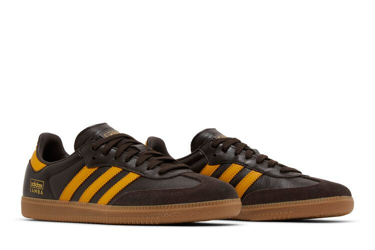 Adidas Samba OG Dark Brown Yellow - IG6174