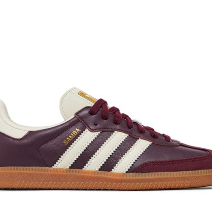 Adidas Samba OG Maroon Gold Metallic - ID0477