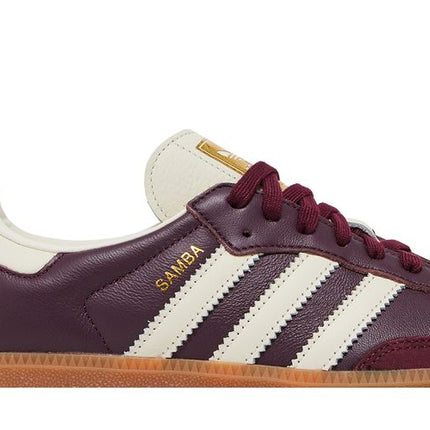 Adidas Samba OG Maroon Gold Metallic - ID0477