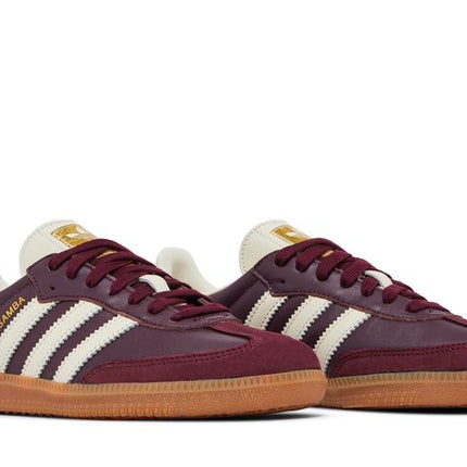 Adidas Samba OG Maroon Gold Metallic - ID0477