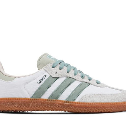 Adidas Samba OG  Cloud White Silver Green - ID0492