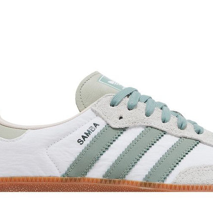 Adidas Samba OG  Cloud White Silver Green - ID0492