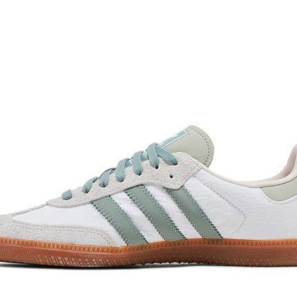 Adidas Samba OG  Cloud White Silver Green - ID0492