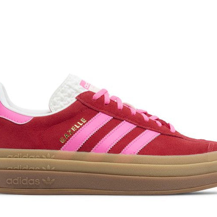 Adidas Gazelle Bold Collegiate Red Lucid Pink - IH7496