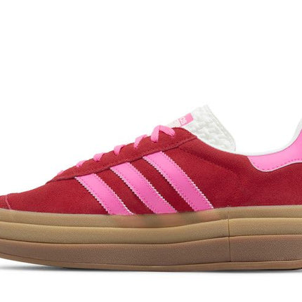 Adidas Gazelle Bold Collegiate Red Lucid Pink - IH7496