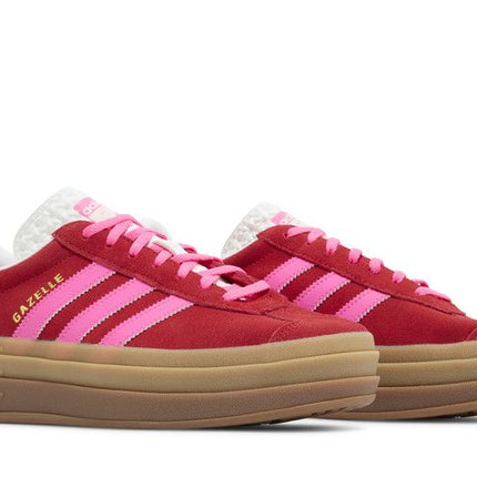 Adidas Gazelle Bold Collegiate Red Lucid Pink - IH7496